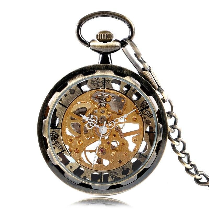 Mechanical Skeleton Open Face Pocket Watch - Series - Pocket Watch Net