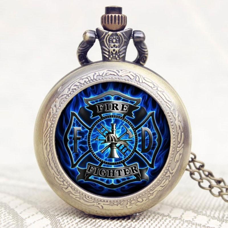 Modern Full Hunter Quartz Pocket Watch - F.F Design - Pocket Watch Net