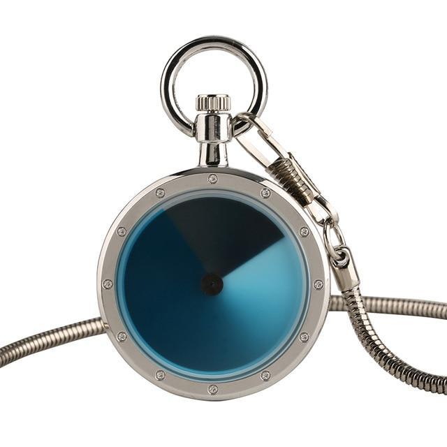 Modern Open Face Quartz Pocket Watch - Gradial