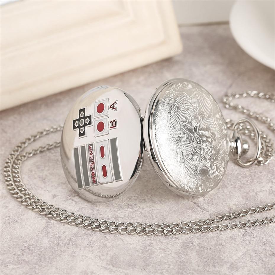 Modern Quartz Full Hunter Pocket Watch - Retro gaming - Pocket Watch Net