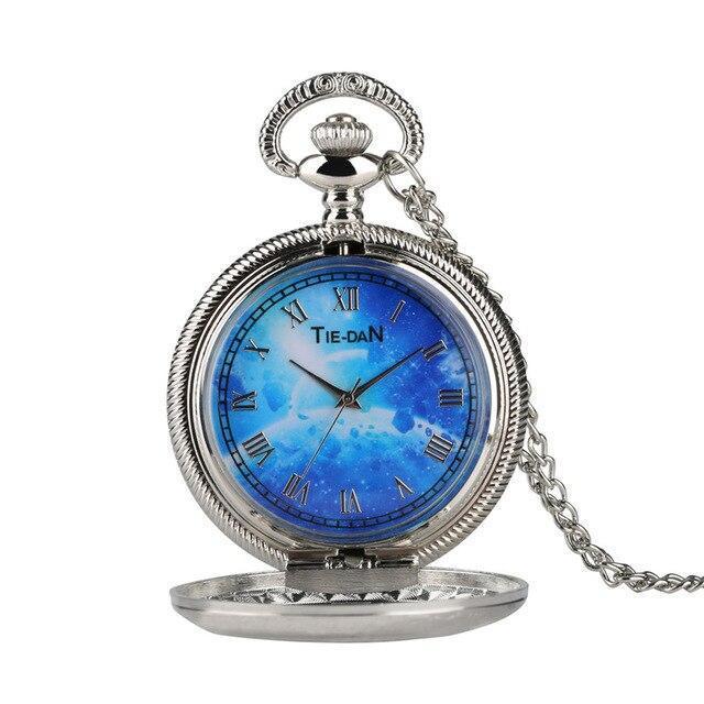 Modern Quartz Half Hunter Pocket Watch - Multiverse - Pocket Watch Net