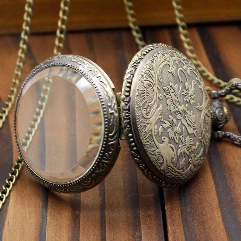 Watch Net Modern Quartz Open Face Pocket Watch - Casino