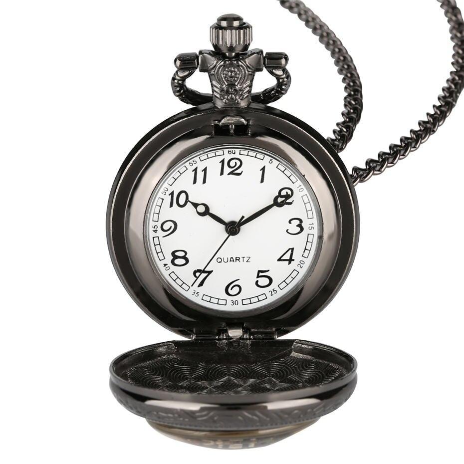 Modern Steampunk Quartz Pocket Watch - Mordor - Pocket Watch Net