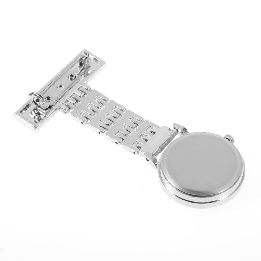 Nurse Watch - Stainless Steel Arabic Brooch Watch - Pocket Watch Net