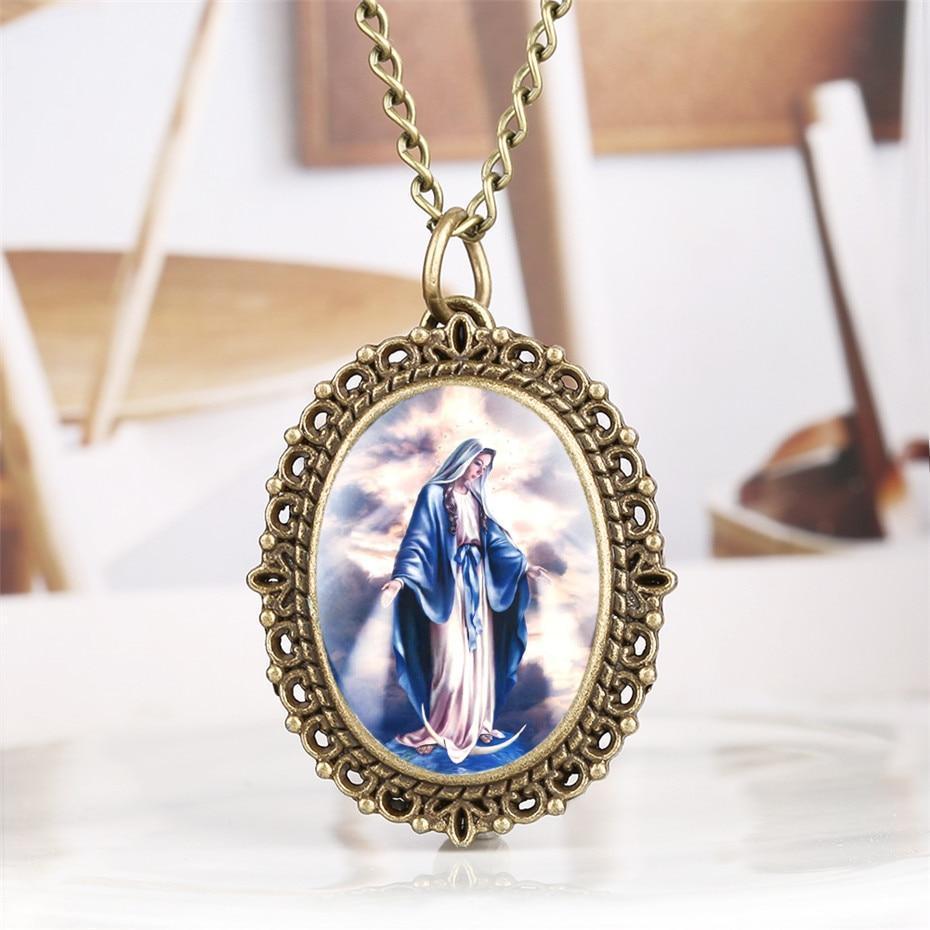 Pendant Watch - Holy Mary - Pocket Watch Net