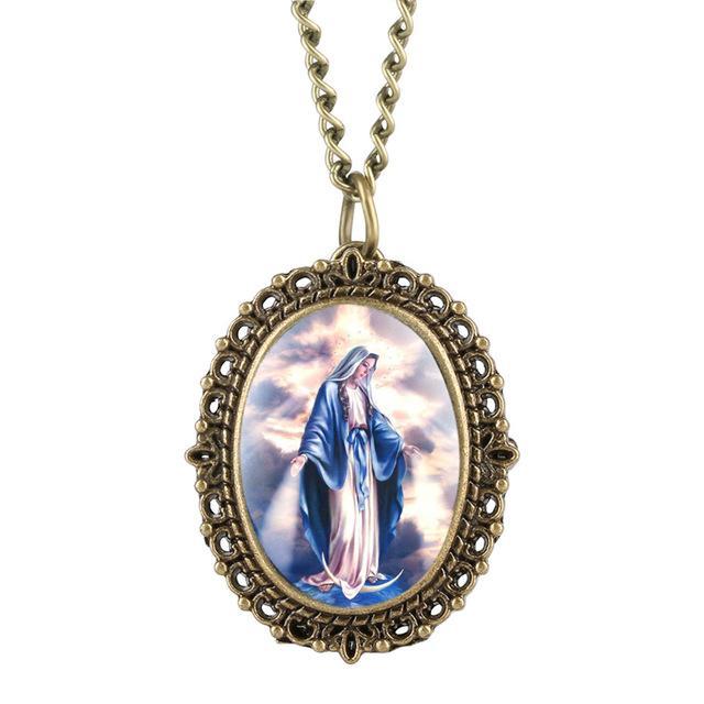 Pendant Watch - Holy Mary - Pocket Watch Net