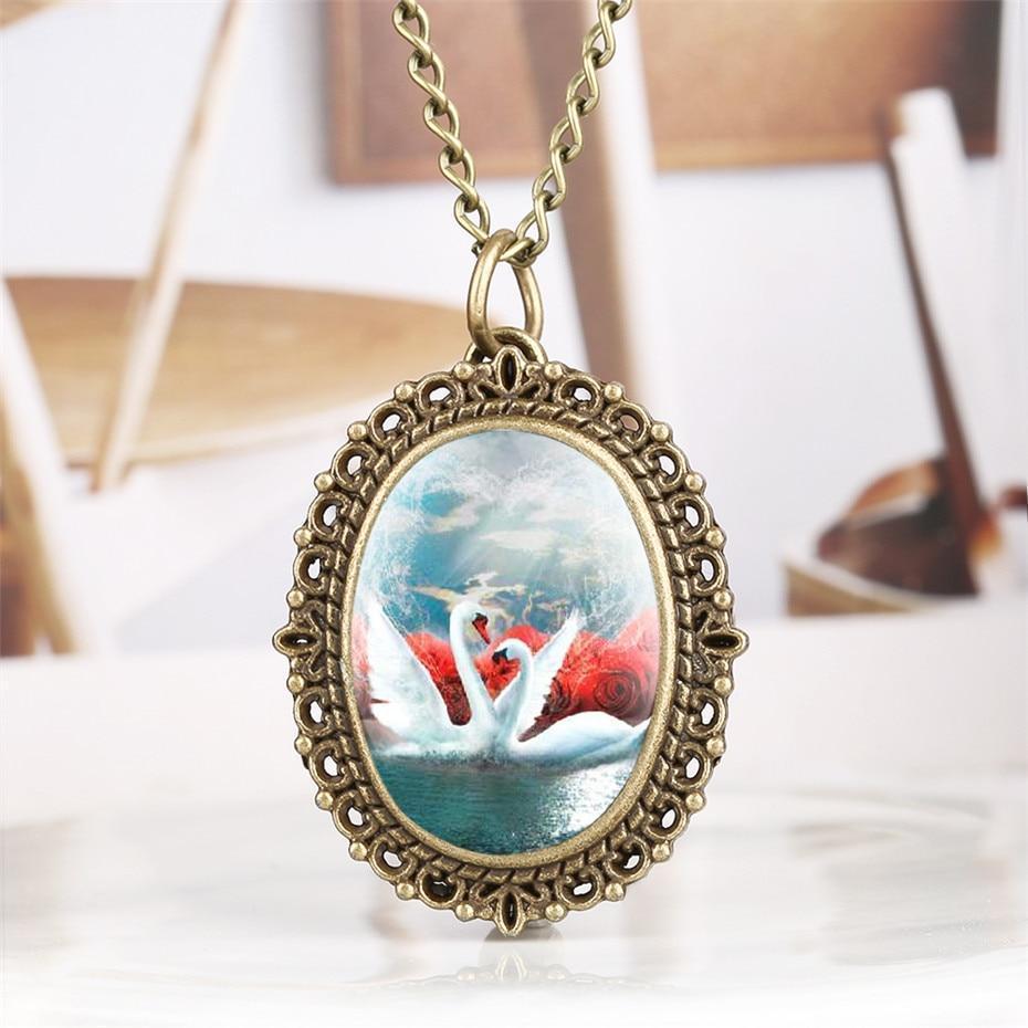 Pendant Watch - Swan Lake - Pocket Watch Net