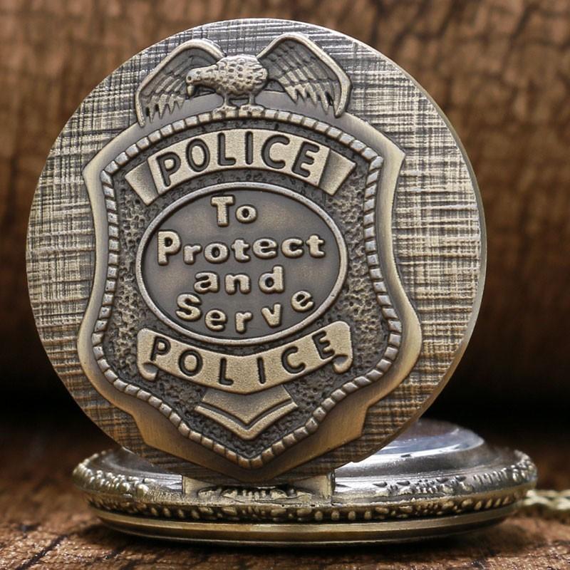 Pocket Watch - Police Badge - Pocket Watch Net