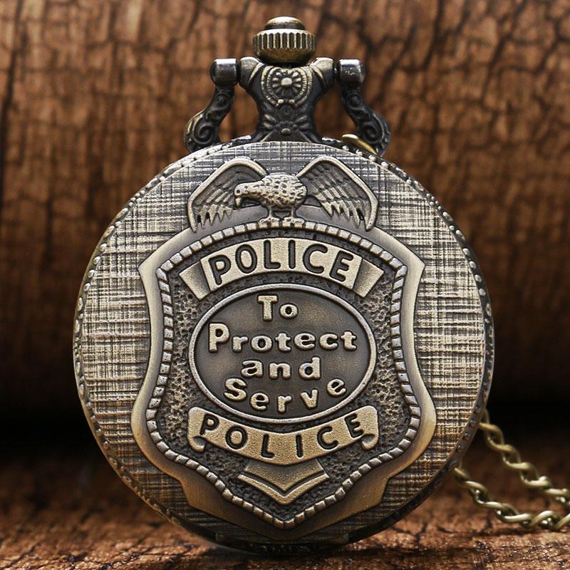 Pocket Watch - Police Badge - Pocket Watch Net