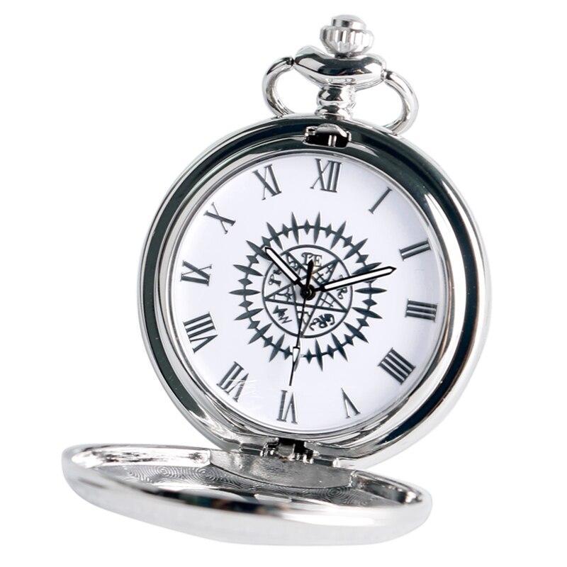 Silver Steampunk Quartz Full Hunter Pocket Watch - Pocket Watch Net