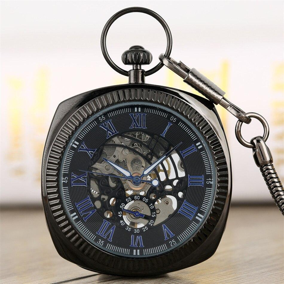 Square Mechanical Pocket Watch - B Squared - Pocket Watch Net