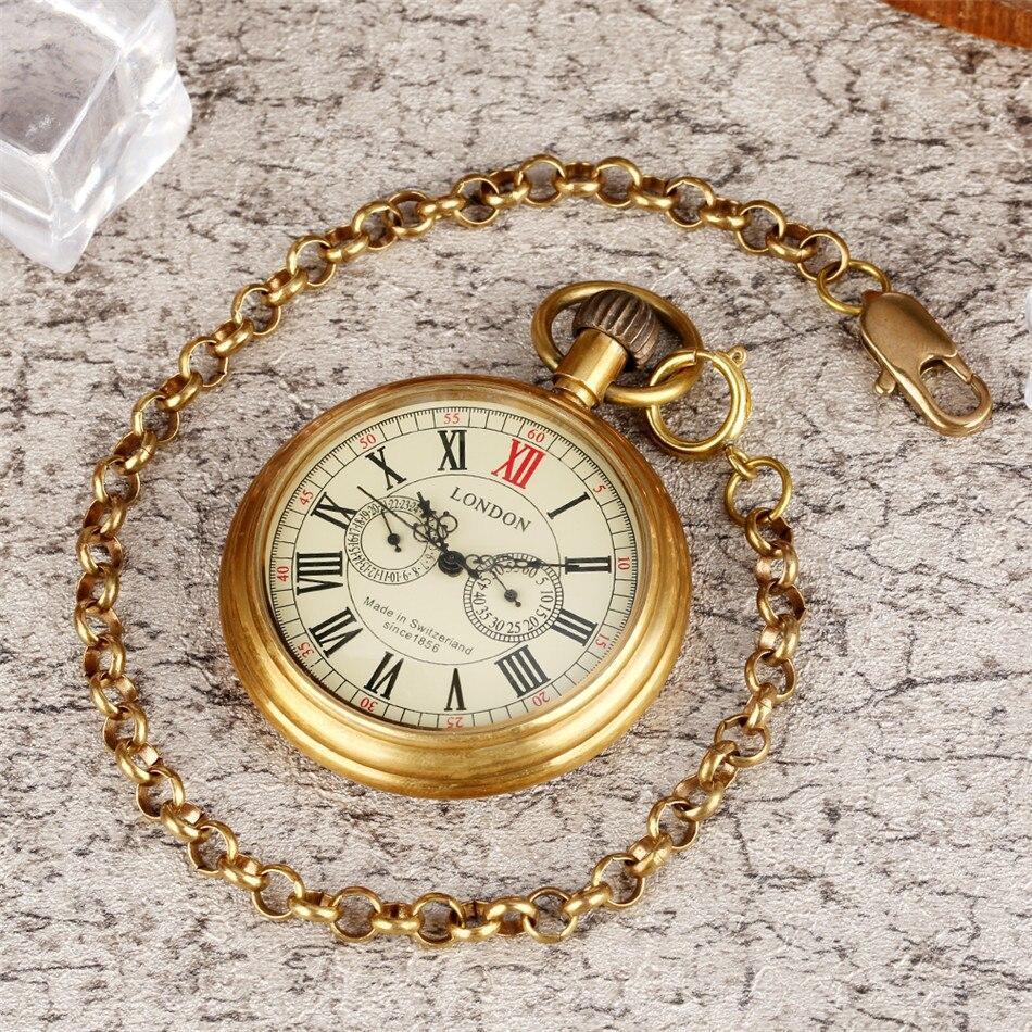 Vintage Automatic Open Face Pocket Watch - London - Pocket Watch Net