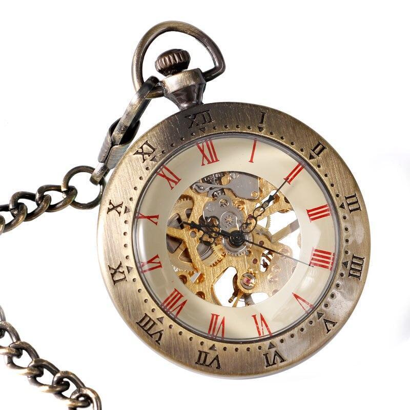 Vintage Open Face Mechanical Pocket Watch - Classy K - Pocket Watch Net