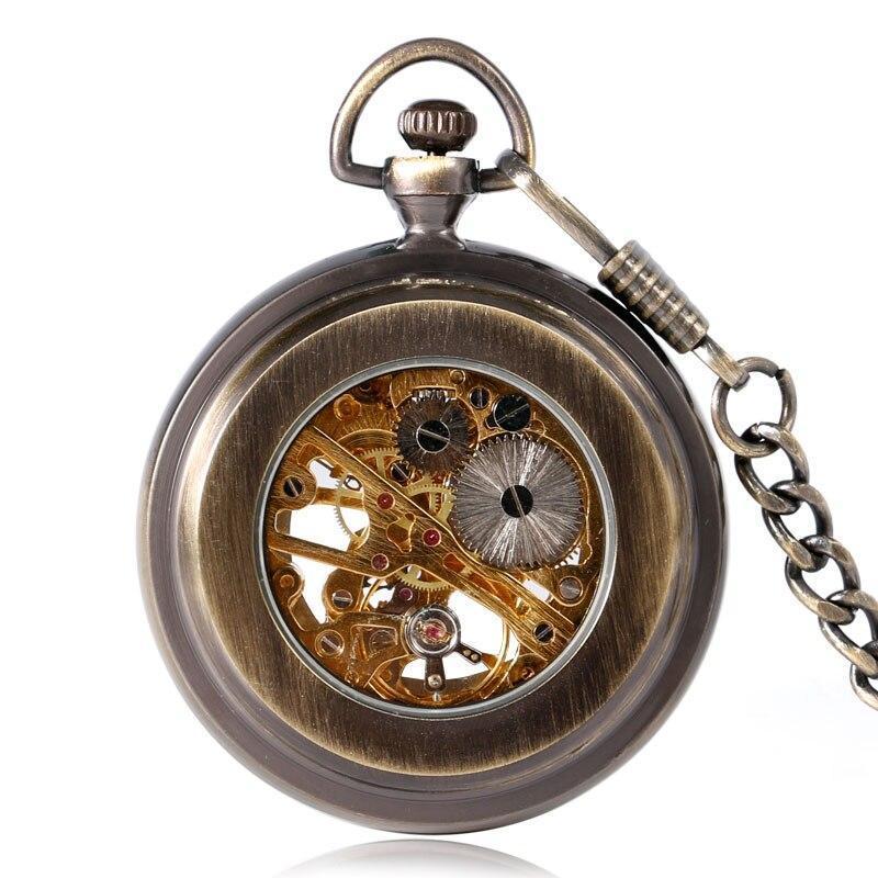 Vintage Open Face Mechanical Pocket Watch - Classy K - Pocket Watch Net