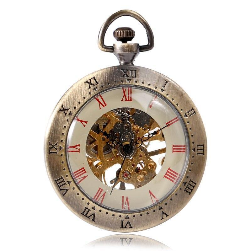 Vintage Open Face Mechanical Pocket Watch - Classy K - Pocket Watch Net