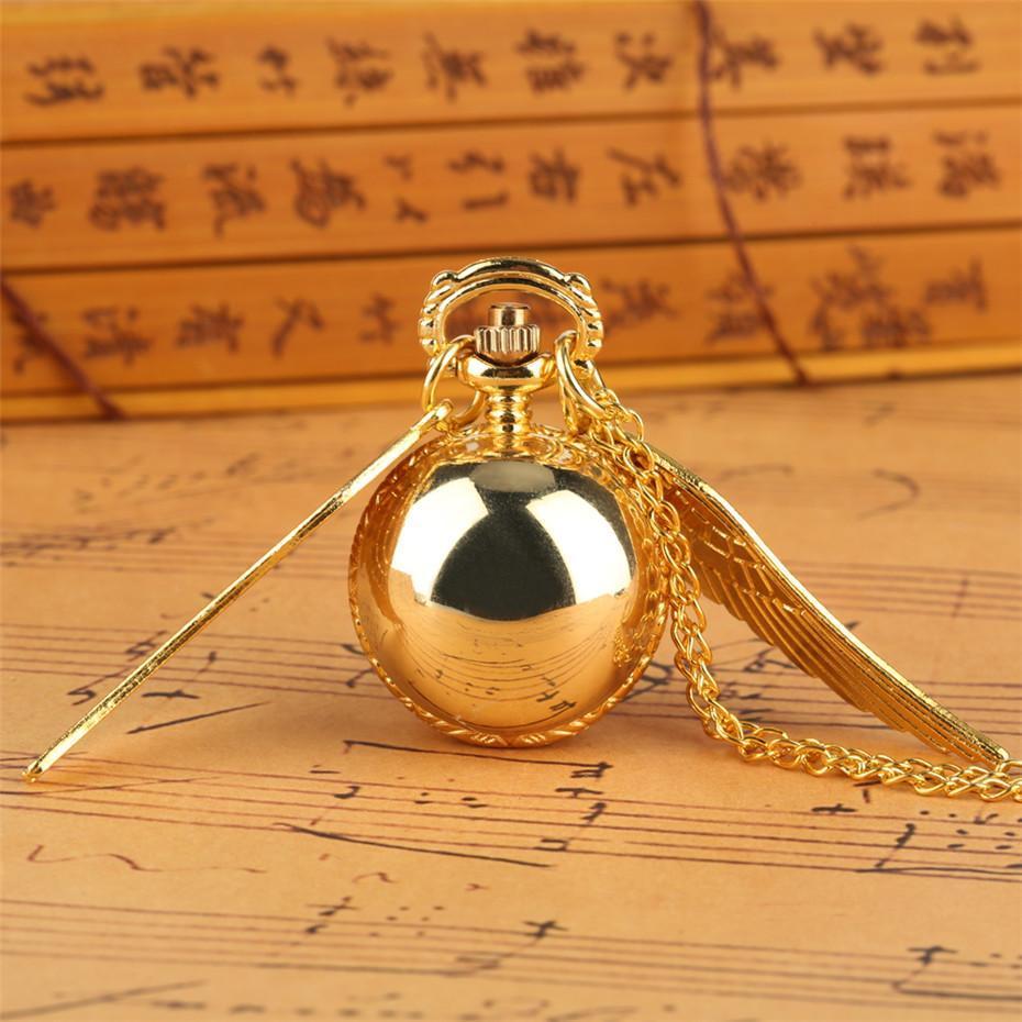 Women Quartz Pendant Watch Golden Snitch