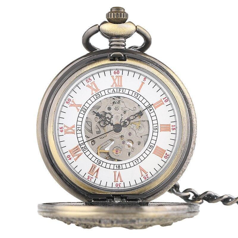 Women's Bronze Automatic Pocket Watch - Roots - Pocket Watch Net