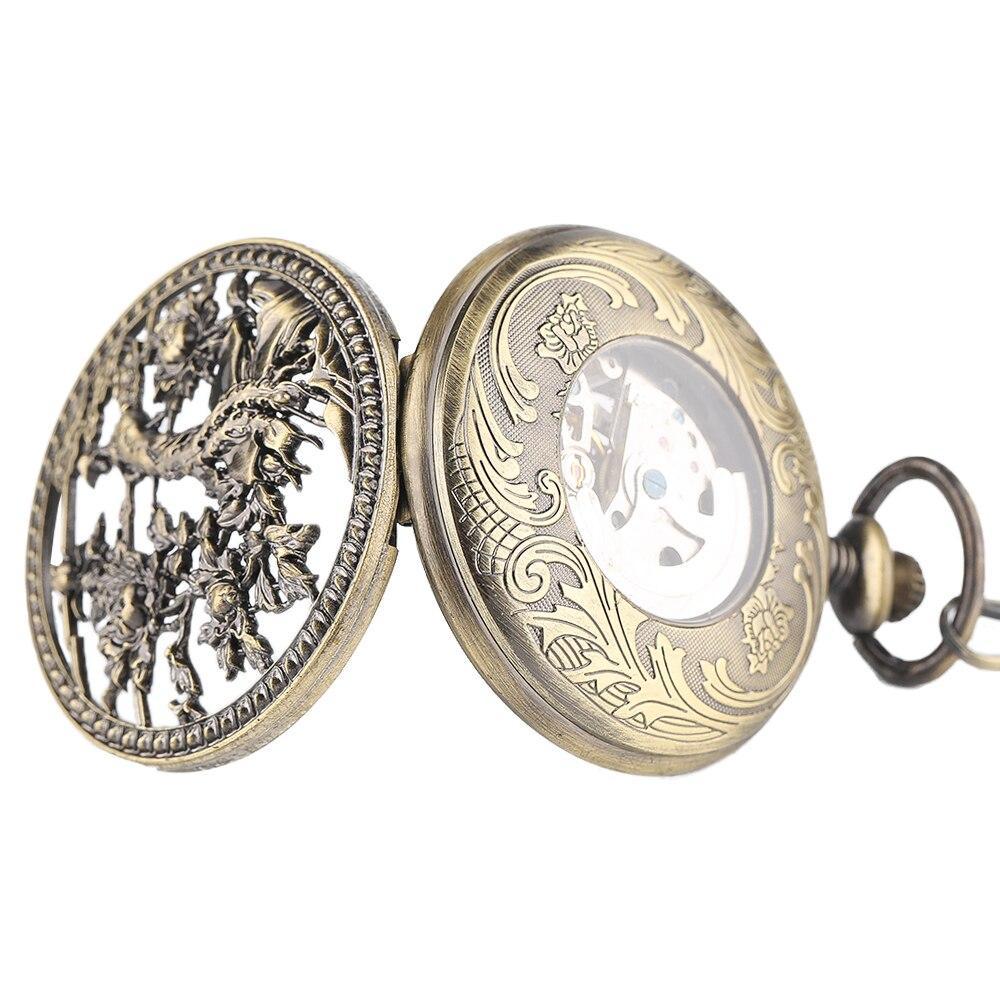 Women's Bronze Automatic Pocket Watch - Roots - Pocket Watch Net