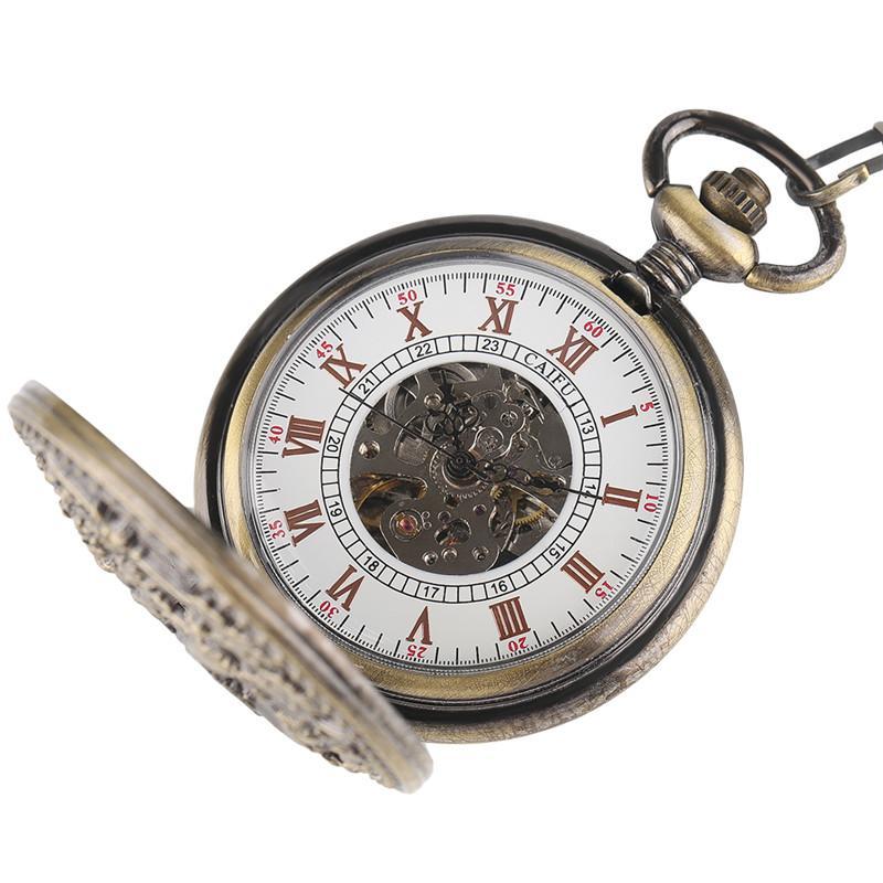 Women's Bronze Automatic Pocket Watch - Roots - Pocket Watch Net