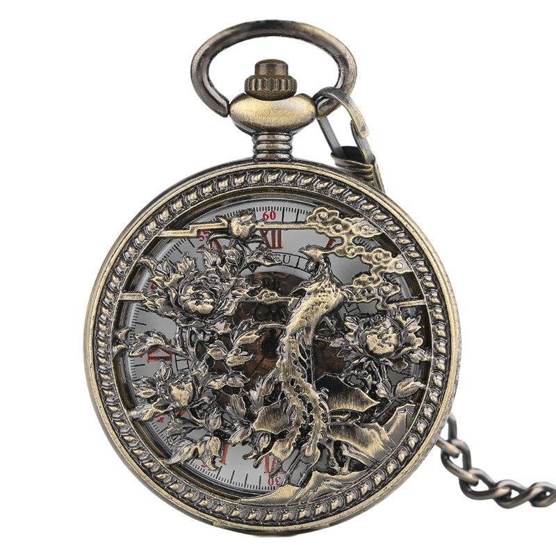 Women's Bronze Automatic Pocket Watch - Roots - Pocket Watch Net