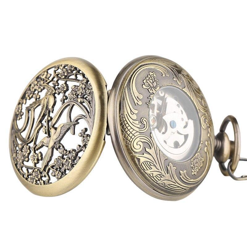 Women's Bronze Automatic Pocket Watch - Wedding Dance - Pocket Watch Net