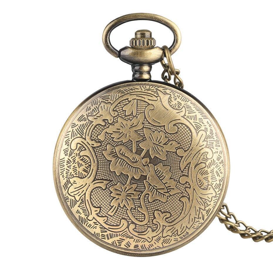 Women's Bronze Quartz Pocket Watch - Couple of Ibis - Pocket Watch Net