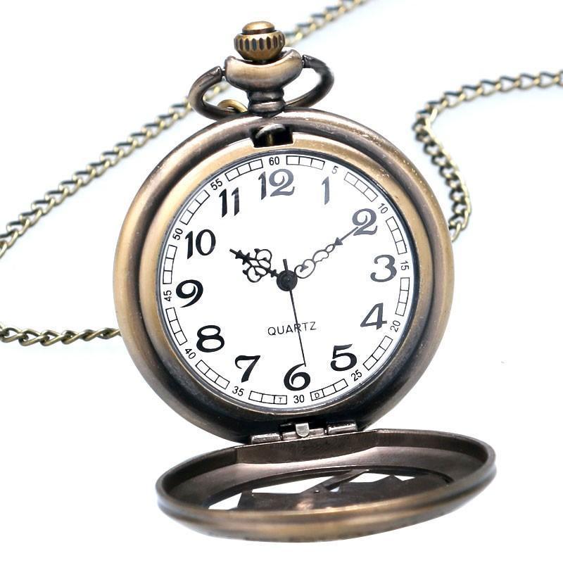 Women's Bronze Quartz Pocket Watch - Rosenrot - Pocket Watch Net