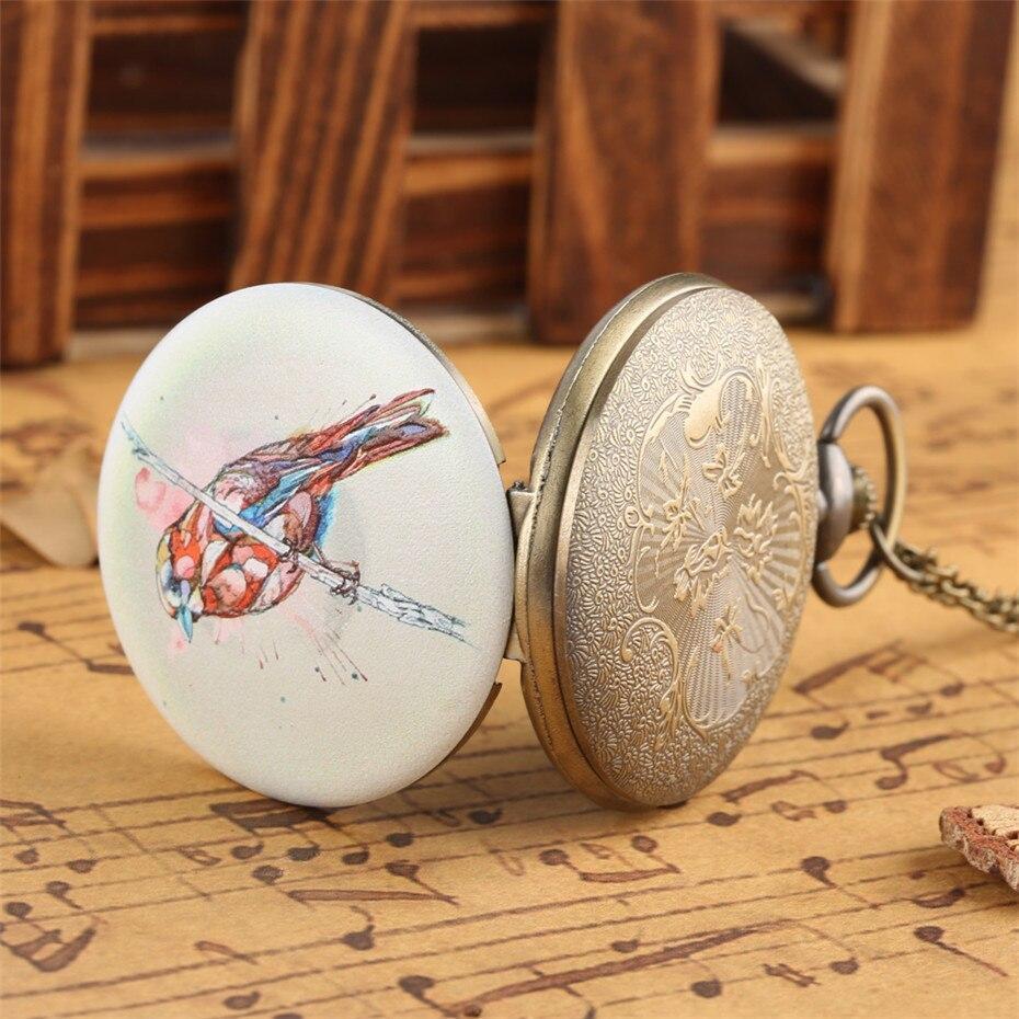 Women's Pocket Watch - Birdy color - Pocket Watch Net