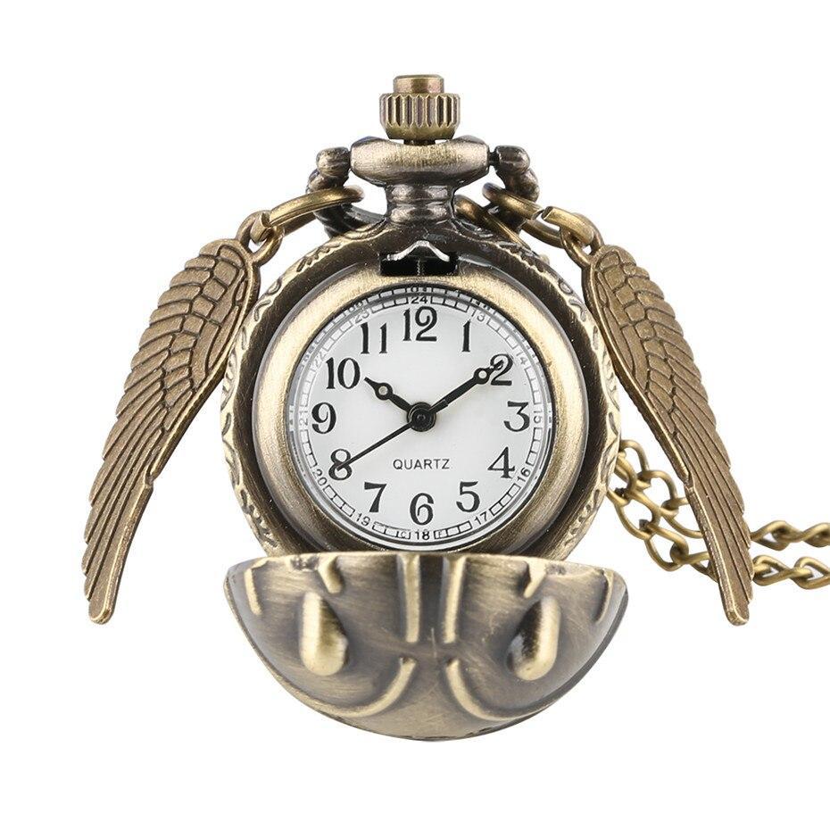 Women's Rounded Bronze Pendant Watch - Flying Beetle - Pocket Watch Net