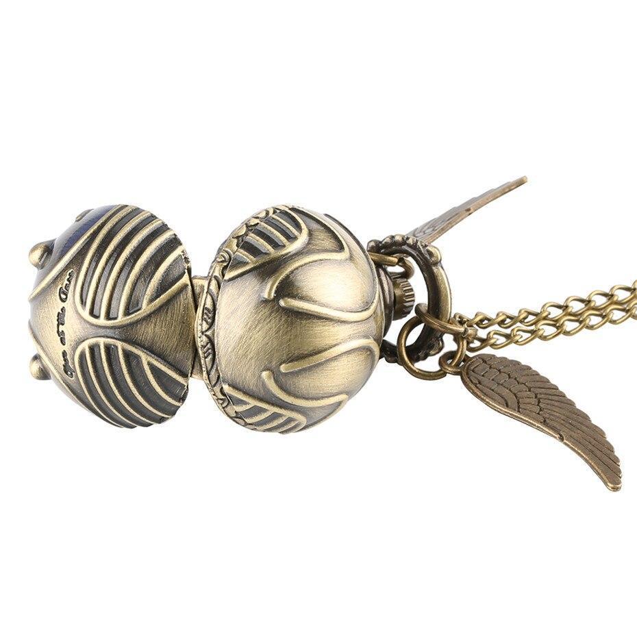 Women's Rounded Bronze Pendant Watch - Flying Beetle - Pocket Watch Net