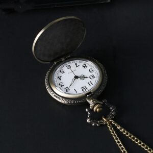Biker Bronze Quartz Full Hunter Pocket Watch - Country Road - Pocket Watch Net