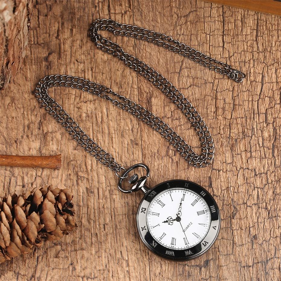 Black Open Face Vintage Pocket Watch - Casanova - Pocket Watch Net