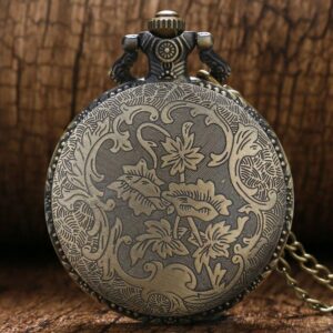 Bronze Quartz Full Hunter Pocket Watch - Bucephalus - Pocket Watch Net