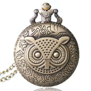 Bronze Quartz Full Hunter Pocket Watch - Minerva - Pocket Watch Net