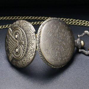 Bronze Quartz Full Hunter Pocket Watch - Minerva - Pocket Watch Net