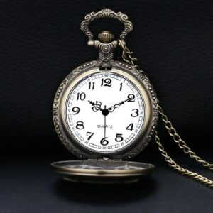 Bronze Quartz Full Hunter Pocket Watch - Minerva - Pocket Watch Net