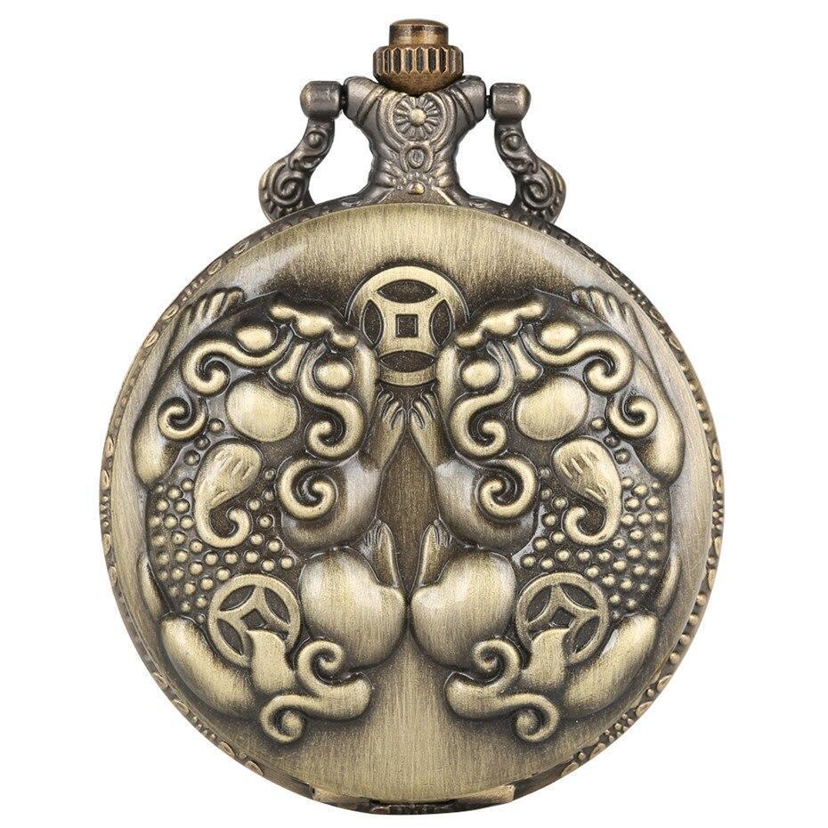Bronze Quartz Full Hunter Pocket Watch - Resurrection - Pocket Watch Net