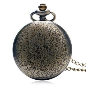 Bronze Quartz Full Hunter Pocket Watch - Romulus & Remus - Pocket Watch Net