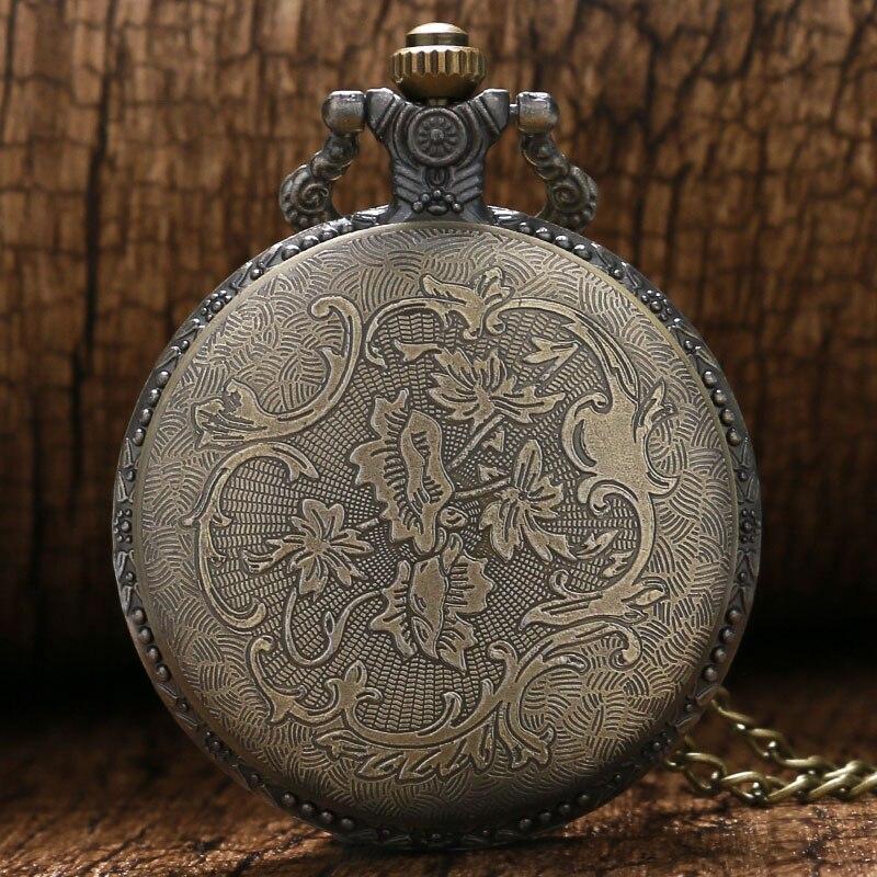 Bronze Quartz Full Hunter Pocket Watch - Trucker - Pocket Watch Net