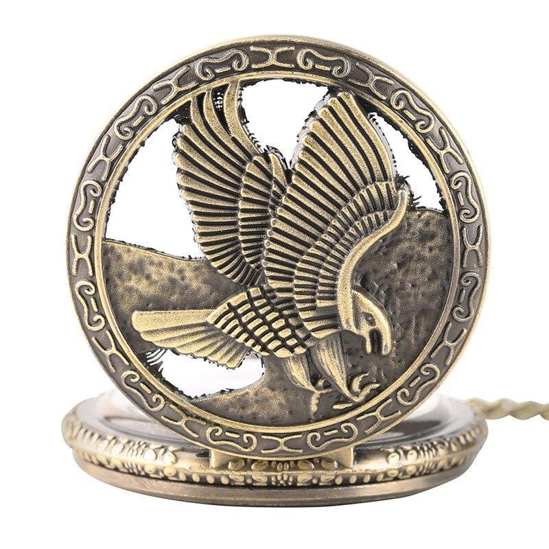 Bronze Quartz Pocket Watch - Raptor - Pocket Watch Net