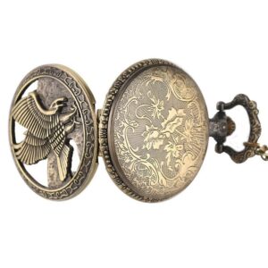Bronze Quartz Pocket Watch - Raptor - Pocket Watch Net