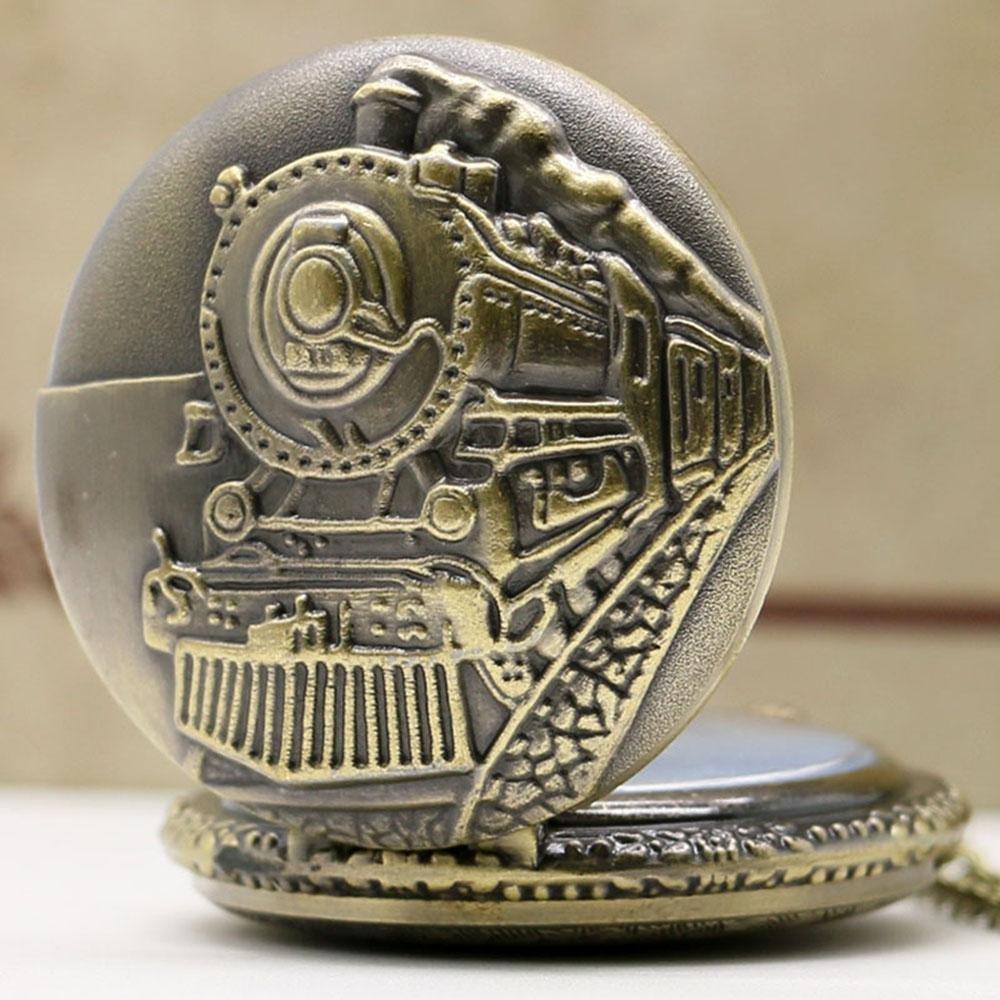 Bronze Steampunk Quartz Full Hunter Pocket Watch - Bolsteam II - Pocket Watch Net