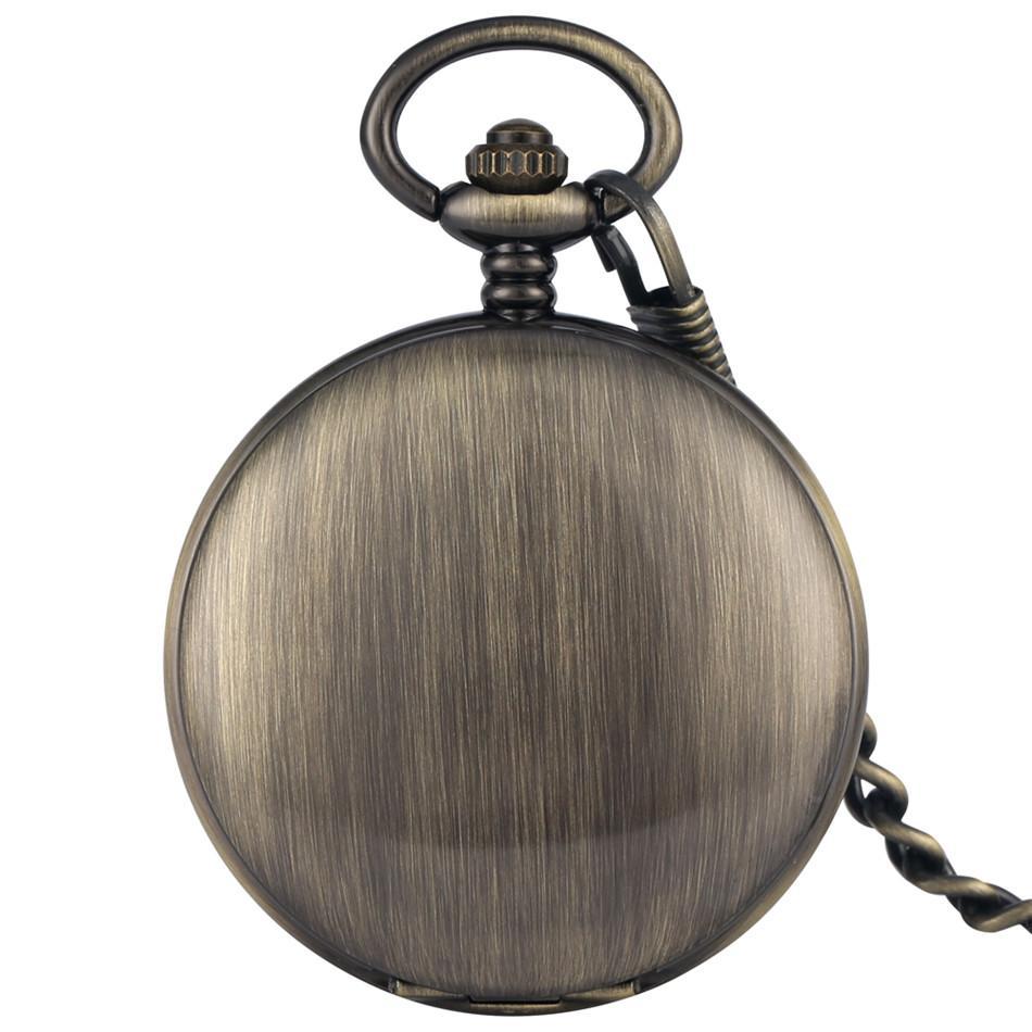 Copper Automatic Full Hunter Pocket Watch - Copper Lining - Pocket Watch Net