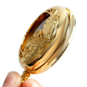 Gold Automatic Pocket Watch - Golden Bird - Pocket Watch Net