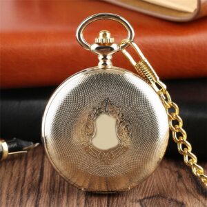 Gold Mechanical Full Hunter Pocket Watch - New England - Pocket Watch Net