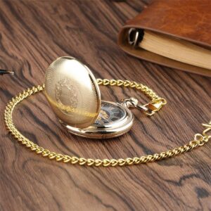 Gold Mechanical Full Hunter Pocket Watch - New England - Pocket Watch Net