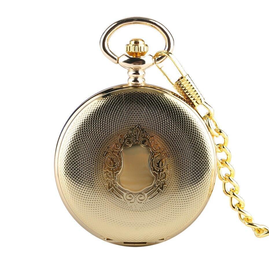 Gold Mechanical Full Hunter Pocket Watch - New England - Pocket Watch Net