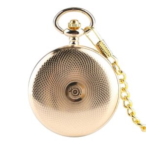 Gold Mechanical Full Hunter Pocket Watch - New England - Pocket Watch Net