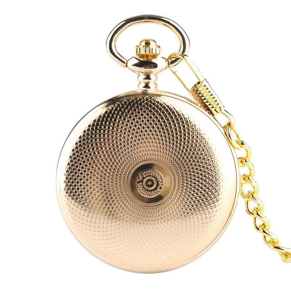 Gold Mechanical Full Hunter Pocket Watch - New England - Pocket Watch Net