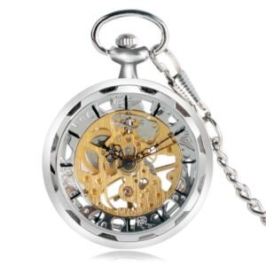 Mechanical Skeleton Open Face Pocket Watch - Series - Pocket Watch Net
